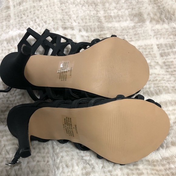 MADDEN GIRL BLACK CAGED HEELS - Picture 5 of 5